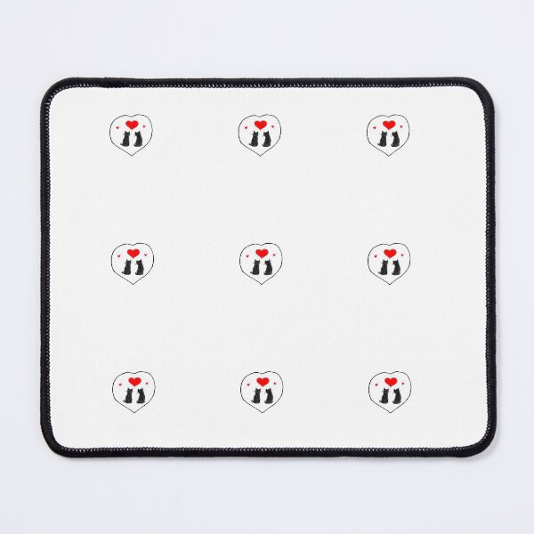 Item preview, 2 black cats and hearts pattern. designed and sold by KPlayerAdhder.