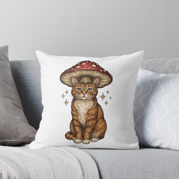 Item preview, Vintage Cat with Red Mushroom  designed and sold by SOUFIANE1991.