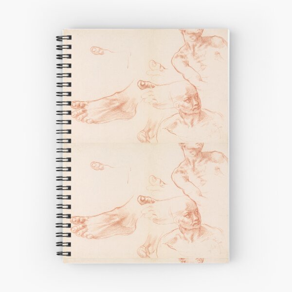 Item preview, Red Chalk Anatomical Studies of Foot and Figures designed and sold by artofuniverse.