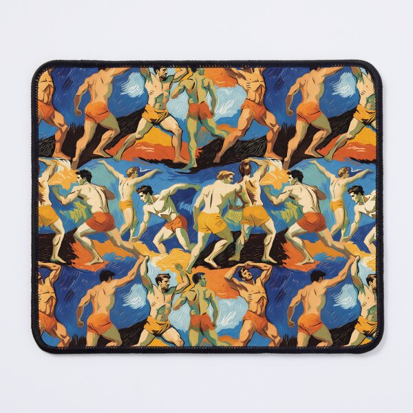 Item preview, Dynamic Dancers – Colorful Expressionist Dance Pattern designed and sold by ZhivanCrimson.