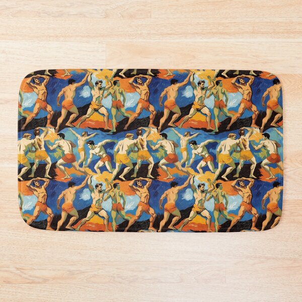 Item preview, Dynamic Dancers – Colorful Expressionist Dance Pattern designed and sold by ZhivanCrimson.