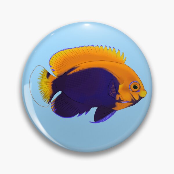 Item preview, Flameback Dwarf Angelfish designed and sold by Copperbora.