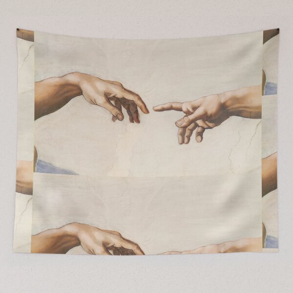 Item preview, Creation of Adam Reaching Hands Detail designed and sold by artofuniverse.