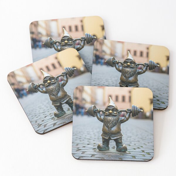 Item preview, Wroclaw Gnome Lifting Weights designed and sold by Purrfecta.