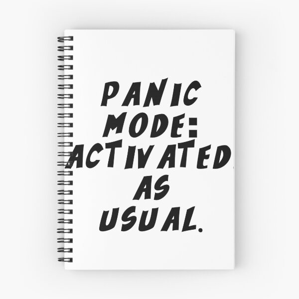 Item preview, Text Typography Panic mode: activated. As usual. Deadline Humor designed and sold by TypeboldStudio.