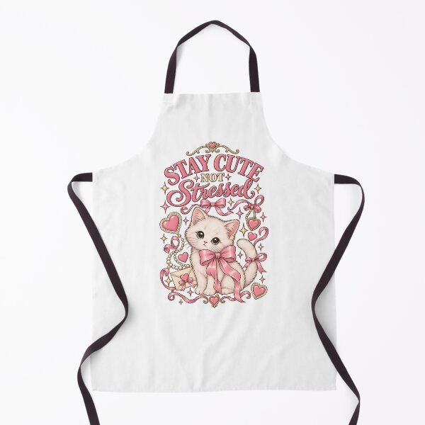 Item preview, Stay Cute Not Stressed – Coquette Cat designed and sold by AnteesocialTees.