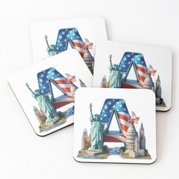 Item preview, America USA Travel – Iconic Landmarks & American Flag Travel Design designed and sold by 4U---Store.