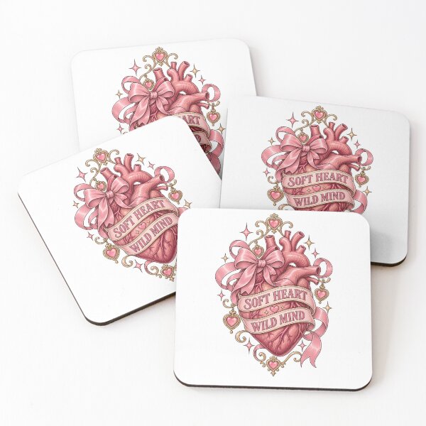 Item preview, Soft Heart Wild Mind – Coquette Anatomical Heart designed and sold by AnteesocialTees.