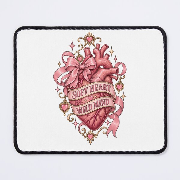 Item preview, Soft Heart Wild Mind – Coquette Anatomical Heart designed and sold by AnteesocialTees.