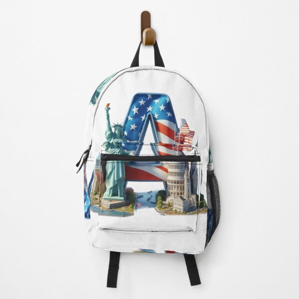 Item preview, America USA Travel – Iconic Landmarks & American Flag Travel Design designed and sold by 4U---Store.