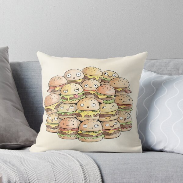 Item preview, Cute Mini Burgers Pile Kawaii Fast Food Graphic designed and sold by DuckOddity.