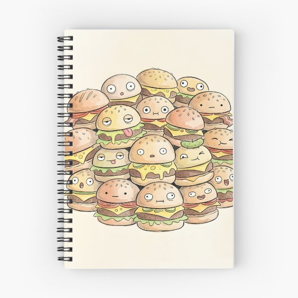Item preview, Cute Mini Burgers Pile Kawaii Fast Food Graphic designed and sold by DuckOddity.