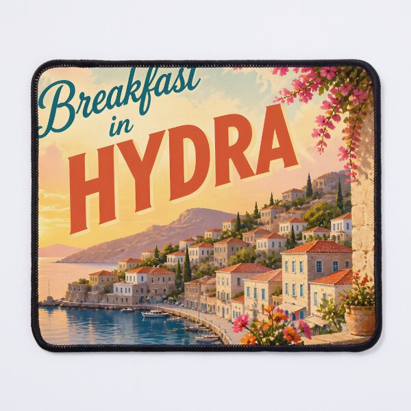 Item preview, Hydra Greece at Breakfast - Scenic Travel Destinations designed and sold by LSVart.