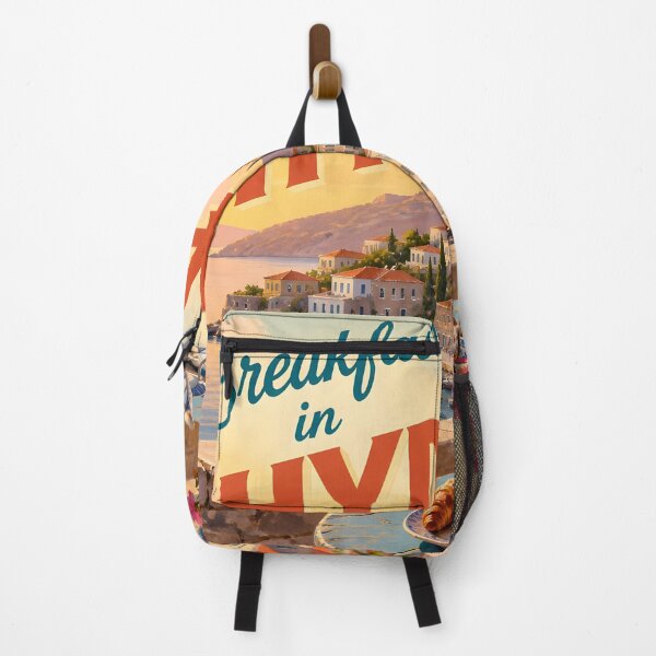 Item preview, Hydra Greece at Breakfast - Scenic Travel Destinations designed and sold by LSVart.