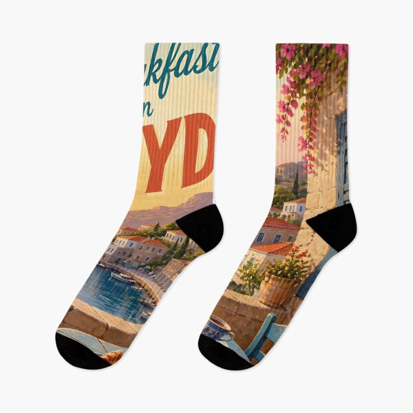 Item preview, Hydra Greece at Breakfast - Scenic Travel Destinations designed and sold by LSVart.