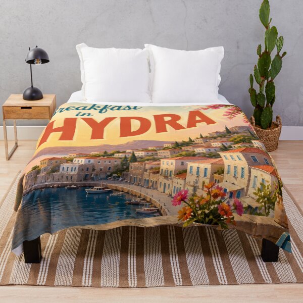 Item preview, Hydra Greece at Breakfast - Scenic Travel Destinations designed and sold by LSVart.