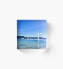 Oriental Bay Fountain Acrylic Block