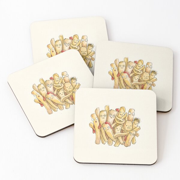 Item preview, Cute French Fries Pile Kawaii Fast Food Graphic designed and sold by DuckOddity.