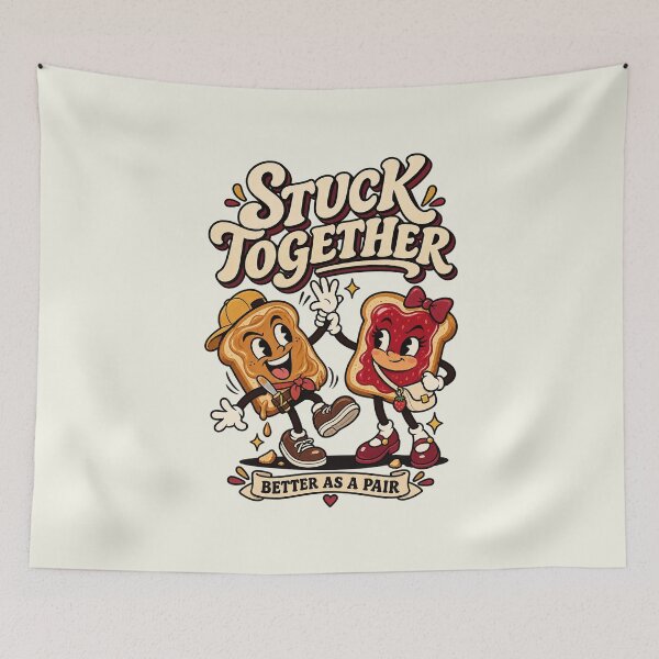 Item preview, Stuck Together Better As A Pair designed and sold by HoopeStylee.