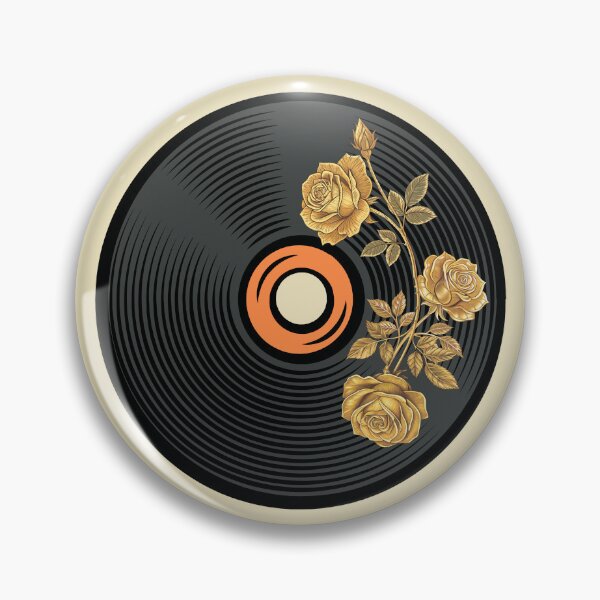 Item preview, A vinyl record and golden roses. designed and sold by MagelliShop.