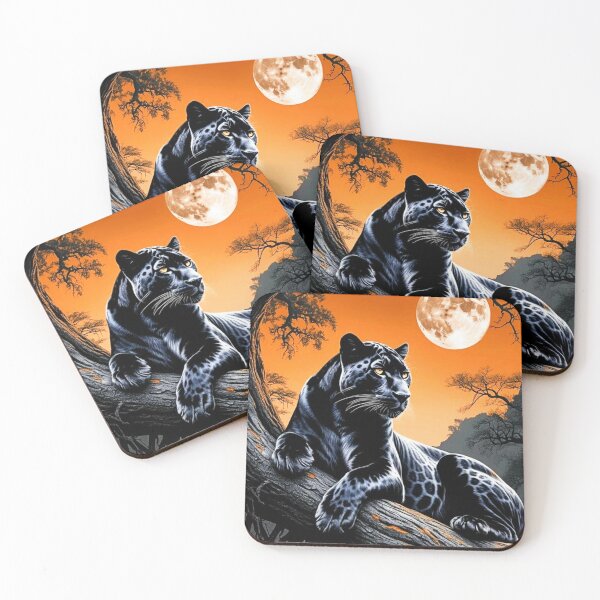 Item preview, Black Panther At Sunset designed and sold by INKRebelGraphic.