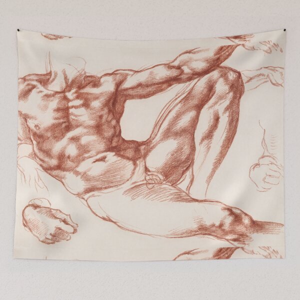 Item preview, Reclining Male Nude Anatomical Study designed and sold by artofuniverse.