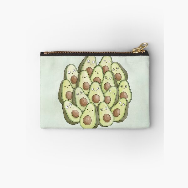 Item preview, Cute Avocado Halves Pile Kawaii Veggie Illustration designed and sold by DuckOddity.