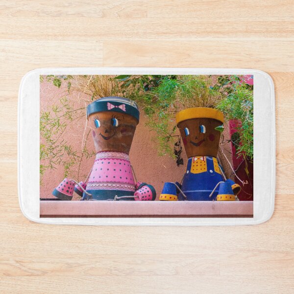 Item preview, Colorful Flowerpot Dolls Sitting As Terracotta Planter Decorations On A Sunny Shelf designed and sold by Nmallia.