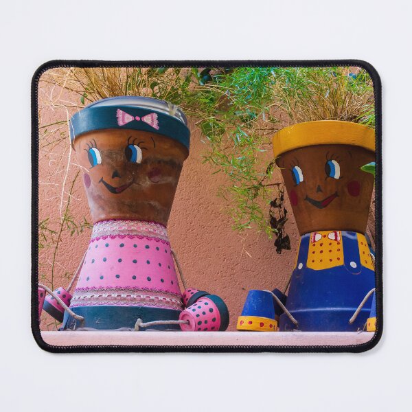 Item preview, Colorful Flowerpot Dolls Sitting As Terracotta Planter Decorations On A Sunny Shelf designed and sold by Nmallia.
