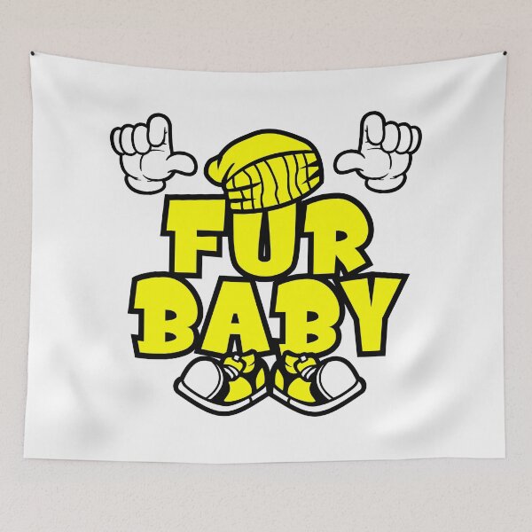 Item preview, FUR BABY - PETS Cartoon Character Bold Retro designed and sold by NFTWords.