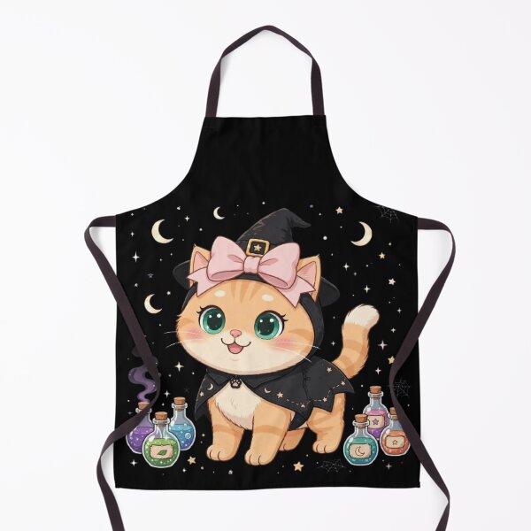 Item preview, Cute Halloween Witch Cat Potion Bottles Magic designed and sold by Moody Vibes Studio.