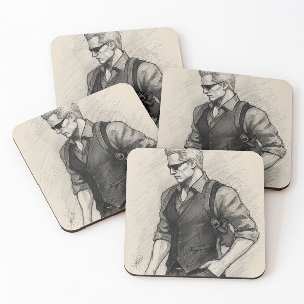 Item preview, Albert Wesker Pencil Sketch (Resident Evil Unofficial Fan Art) designed and sold by My Artprintz.