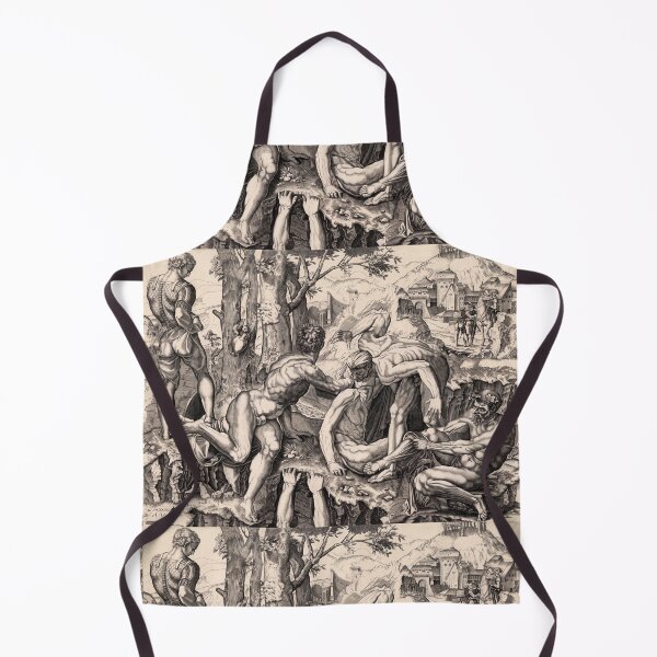 Item preview, Muscular Nude Warriors Renaissance Engraving designed and sold by artofuniverse.