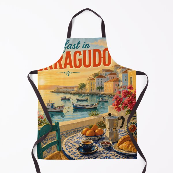 Item preview, Ferragudo Portugal at Breakfast - Scenic Travel Destinations designed and sold by LSVart.