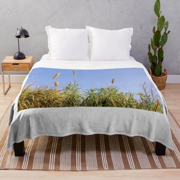 Item preview, Pampas Grass And Tall Reeds Against A Clear Blue Sky In Serene Natural Landscape designed and sold by Nmallia.