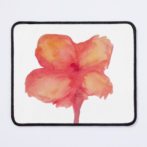 Item preview, Abstract Watercolor Flower Art – Coral Orange Pink Floral Painting designed and sold by SWSandraWechner.