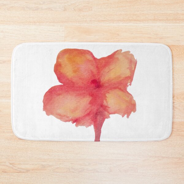 Item preview, Abstract Watercolor Flower Art – Coral Orange Pink Floral Painting designed and sold by SWSandraWechner.