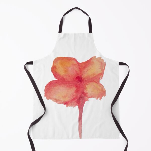 Item preview, Abstract Watercolor Flower Art – Coral Orange Pink Floral Painting designed and sold by SWSandraWechner.