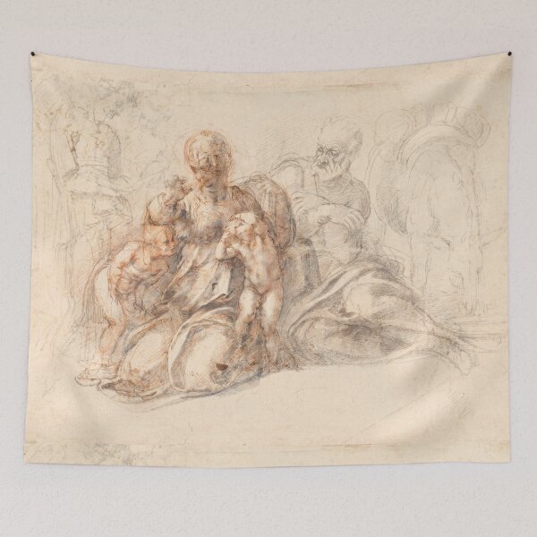 Item preview, Holy Family with Children Renaissance Study designed and sold by artofuniverse.