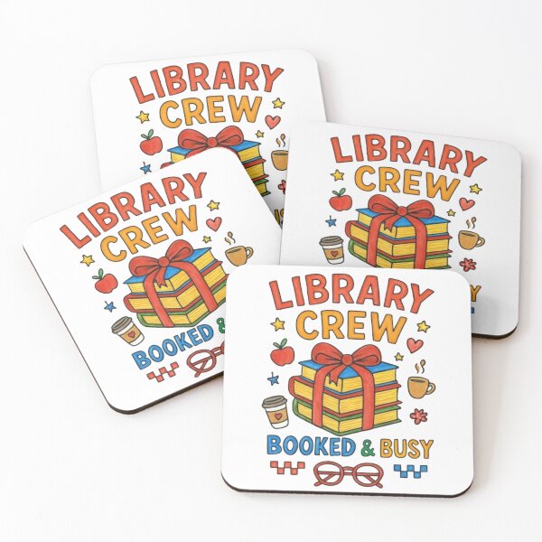Item preview, Library Crew Booked & Busy – Cute Librarian Book Lover Reading Design designed and sold by LifeProApperal.