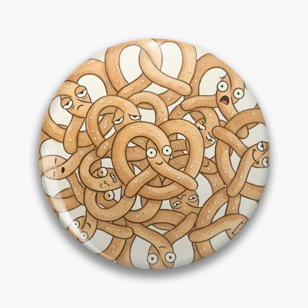 Item preview, Cute Tangled Soft Pretzels Kawaii Bakery Graphic designed and sold by DuckOddity.