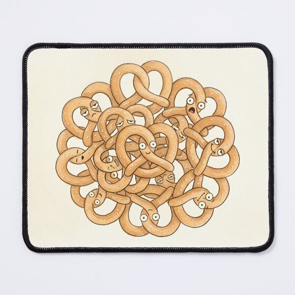 Item preview, Cute Tangled Soft Pretzels Kawaii Bakery Graphic designed and sold by DuckOddity.