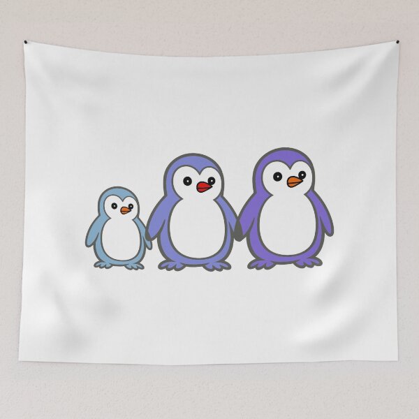 Item preview, Pippo – Little Family | The Four‑Penguin Character Set designed and sold by Pippo-Penguin.