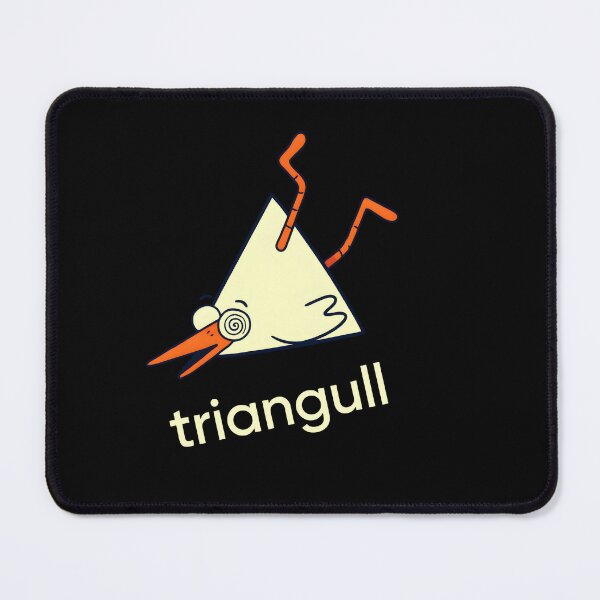 Item preview, Triangull Triangle Seagull Bird Pun Geometric Wordplay designed and sold by LASTIQUE-dd.