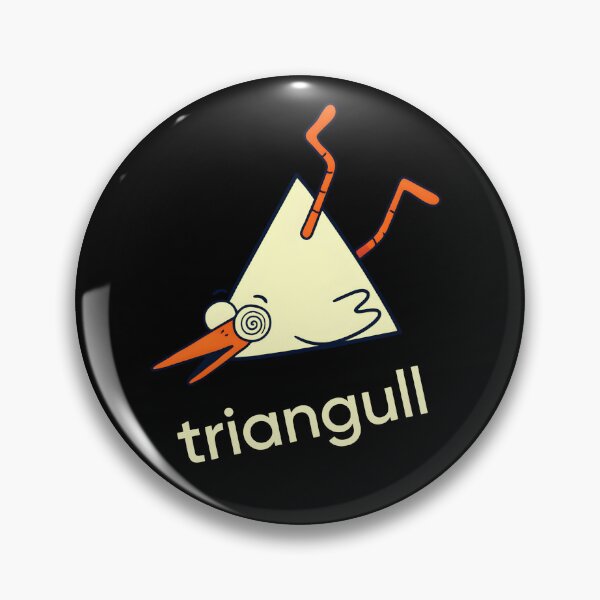 Item preview, Triangull Triangle Seagull Bird Pun Geometric Wordplay designed and sold by LASTIQUE-dd.