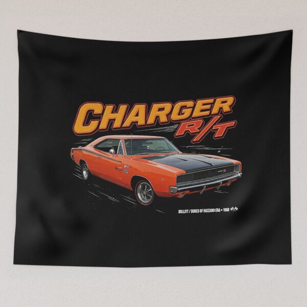 Item preview, 1968 Charger R/T 426 Hemi Classic Mopar Muscle Car Vintage Art designed and sold by TheArtOfCar.