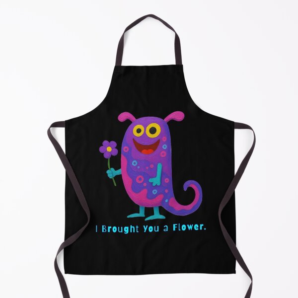 Item preview, I Brought You a Flower - Cute Colorful Monster designed and sold by PatykArt.