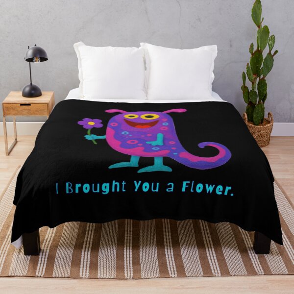 Item preview, I Brought You a Flower - Cute Colorful Monster designed and sold by PatykArt.