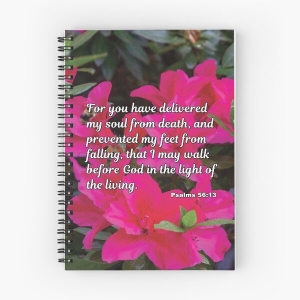 Item preview, For You Have Delivered - Psalms 56:13 - Bible Verse Azaleas Photograph Christian Art designed and sold by InsprtnlArtbyDP.