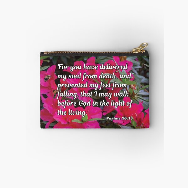 Item preview, For You Have Delivered - Psalms 56:13 - Bible Verse Azaleas Photograph Christian Art designed and sold by InsprtnlArtbyDP.